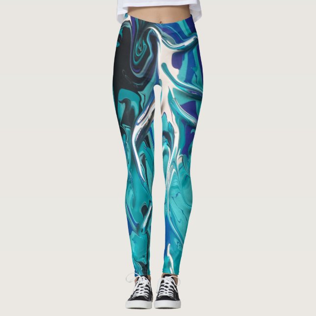 Mercurial Pour Blue Leggings (Front)