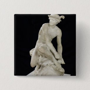 Mercury Attaching his Winged Sandals, 1744 15 Cm Square Badge