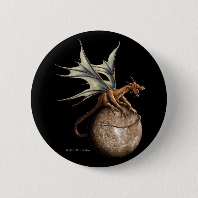 Mercury Dragon Button (Front)
