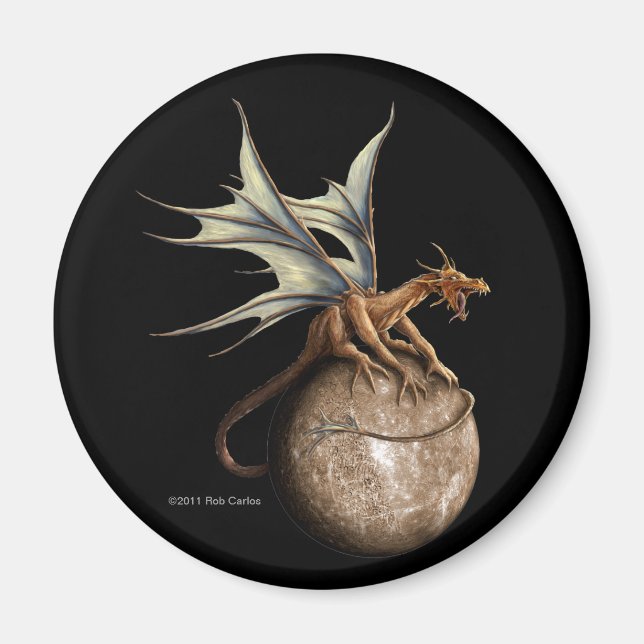 Mercury Dragon Magnet (Front)