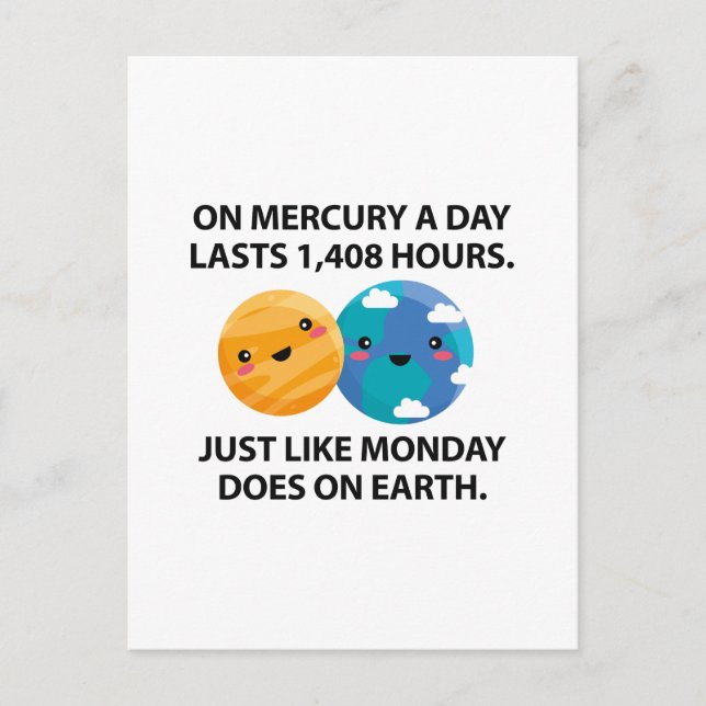 Mercury Monday Postcard (Front)
