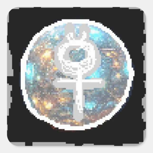 Mercury Night Square Sticker (Front)
