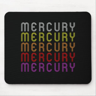 Mercury Planet Retro Vintage Astronomy T-Shirt Mouse Pad