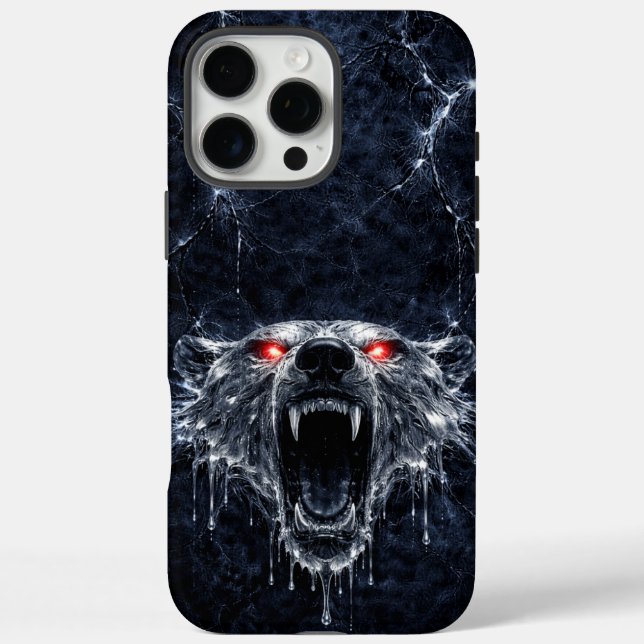 Mercury Polar Bear Red Ruby Eyes Glacial Case-Mate iPhone Case (Back)