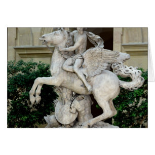 Mercury riding Pegasus