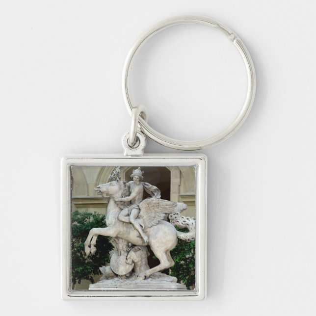 Mercury riding Pegasus Key Ring (Front)