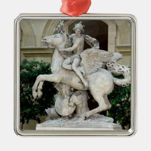 Mercury riding Pegasus Metal Tree Decoration