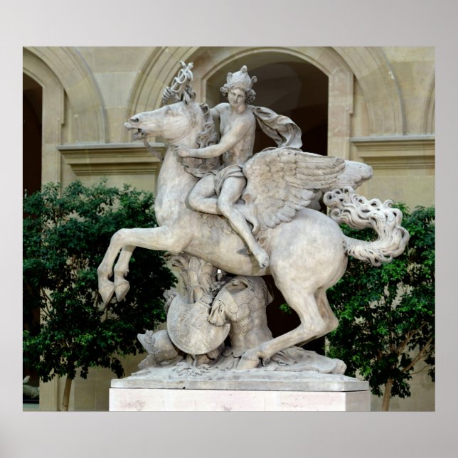 Mercury riding Pegasus Poster (Front)