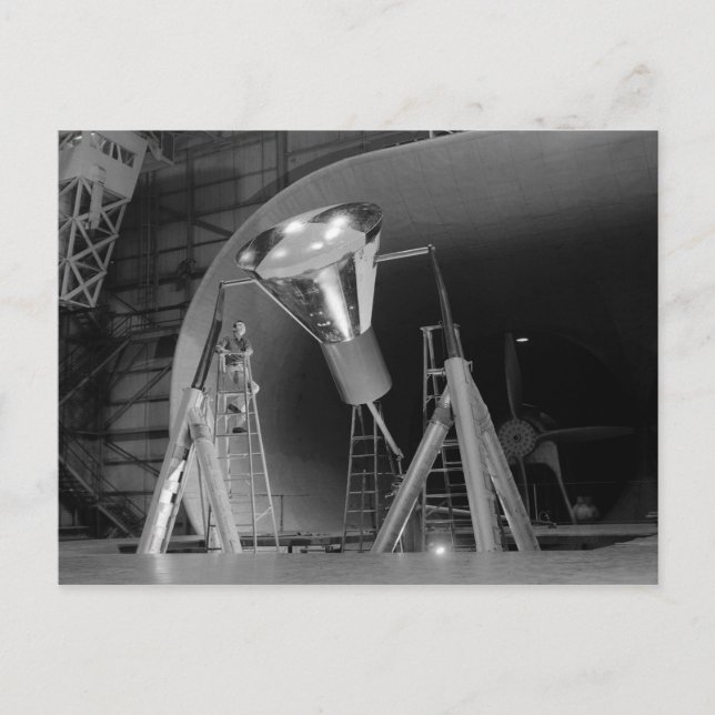 Mercury Space Capsule Undergoes Testing 1959 Postcard (Front)