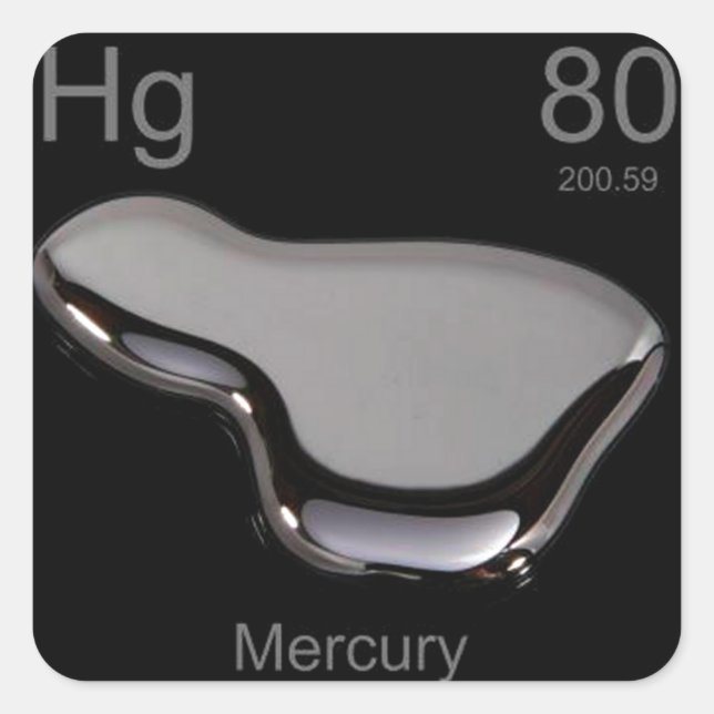 mercury square sticker (Front)