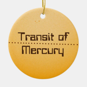 Mercury Transit of the Sun Ceramic Ornament