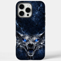 Mercury Wolf Blue Sapphire Eyes Glacial
