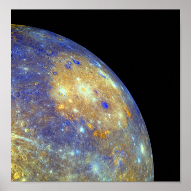 Mercury's Caloris Basin Poster (Front)
