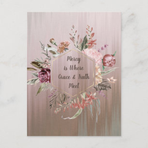 Mercy is Where Grace & Truth Meet Postcard