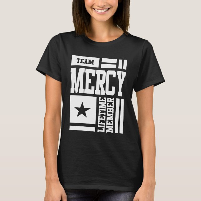 Mercy Personalised Name Birthday Gift T-Shirt (Front)