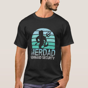 Merdad Mermaid Security Merman Mens Boys Mermaid S T-Shirt