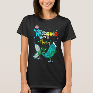 Merdad Nanny Birthday Party for Mum Dad Girl Princ T-Shirt