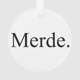 Merde ornament for ballet dancers - good luck