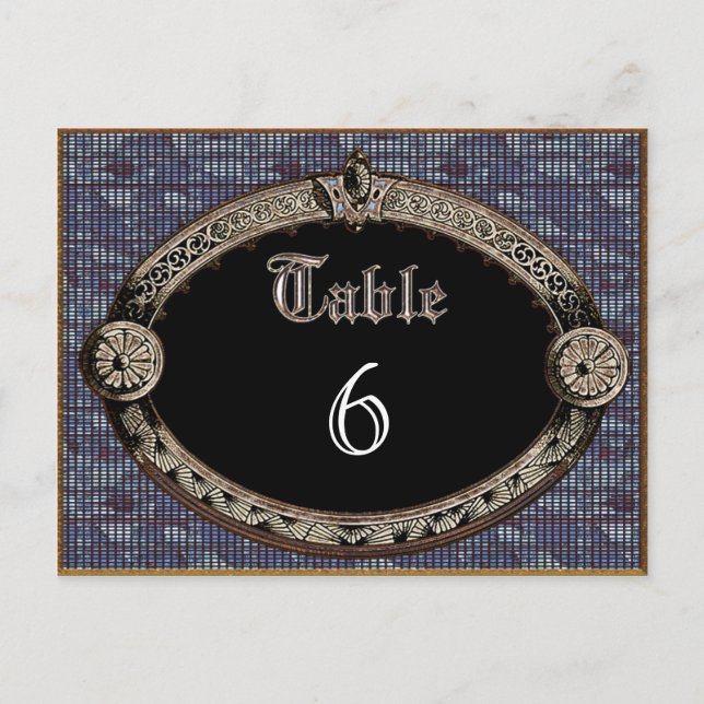 Meredith Niles Table Number Card (Front)