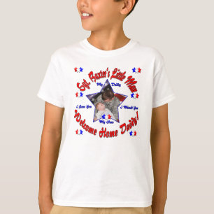 Meredith's Customised Welcome Home Daddy Shirt
