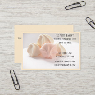 Merengue Bakery Baker Pastry Bake Shop Chef  Business Card