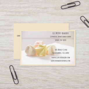 Merengue Bakery Baker Pastry Bake Shop Chef Business Card