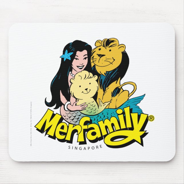 Merfamily® Basic Mouse Pad (Front)