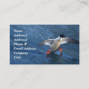 Merganser Duck Business Card