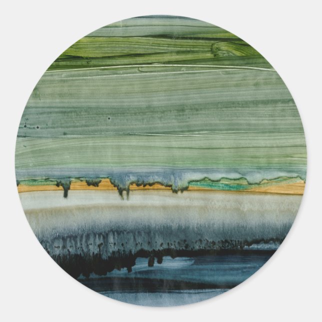 Merging II Classic Round Sticker (Front)