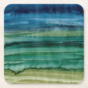 Merging IV Square Paper Coaster