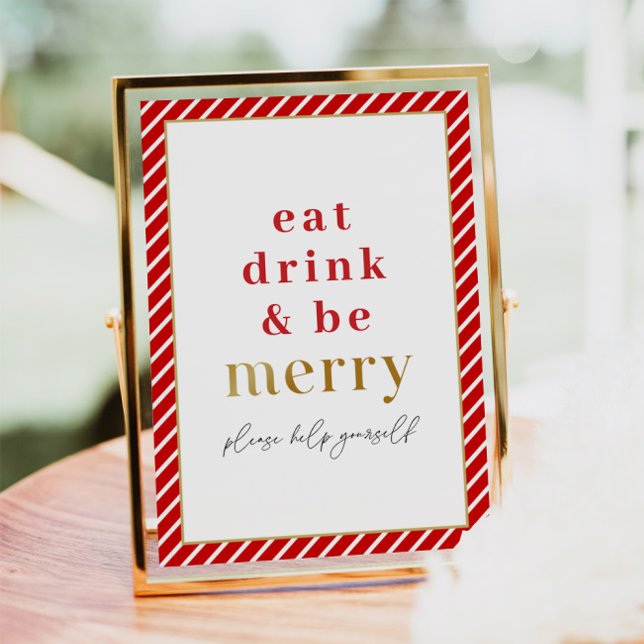 MERI Christmas Eat Drink & Be Merry Food Table Poster (Creator Uploaded)