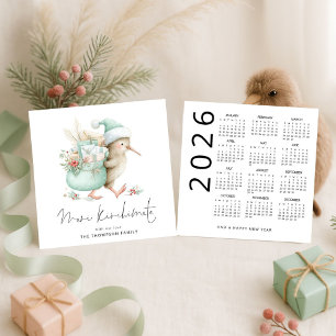 Meri Kirihimete Kiwi 2026 Calendar NZ Christmas Holiday Card
