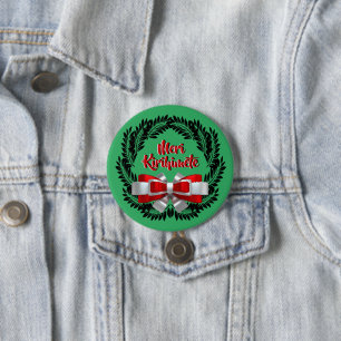 Meri Kirihimete Maori for Merry Christmas 7.5 Cm Round Badge