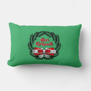 Meri Kirihimete Maori for Merry Christmas Lumbar Cushion
