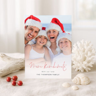 Meri Kirihimete Photo Overlay NZ Christmas  Holiday Card