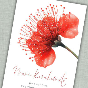 Meri Kirihimete Pōhutuka 2027 Calendar Christmas Holiday Card