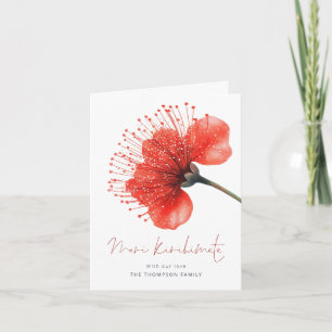 Meri Kirihimete Pōhutuka Photo NZ Christmas  Holiday Card