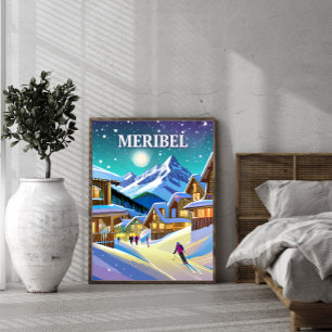 Meribel: Alpine Harmony under the Winter Light Poster
