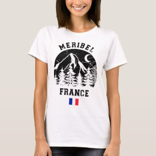 Meribel France Alps Ski Resort Alpine Skiing Frenc T-Shirt