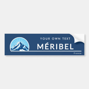 Méribel France mountain ski resort Bumper Sticker