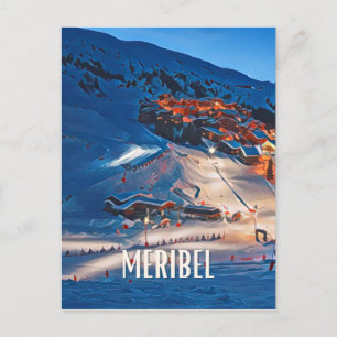 Méribel Ski Resort Postcard