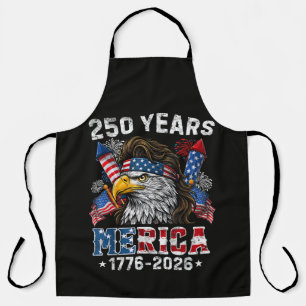 Merica 250 Anniversary USA 250 Years Apron
