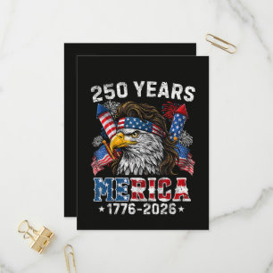 Merica 250 Anniversary USA 250 Years Invitation Postcard