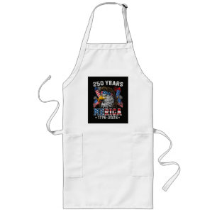 Merica 250 Anniversary USA 250 Years Long Apron