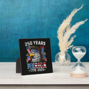 Merica 250 Anniversary USA 250 Years Plaque