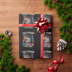Merica 250 Anniversary USA 250 Years Wrapping Paper