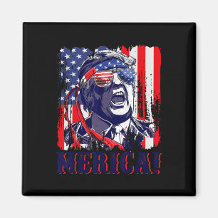 Merica 4th Of July American Flag Murica merica Gif Magnet