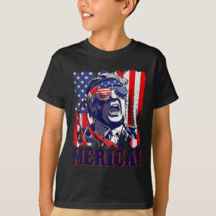 Merica 4th Of July American Flag Murica merica Gif T-Shirt