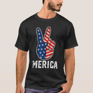 Merica 4th Of July Boys Girls Women Patriotic Usa T-Shirt