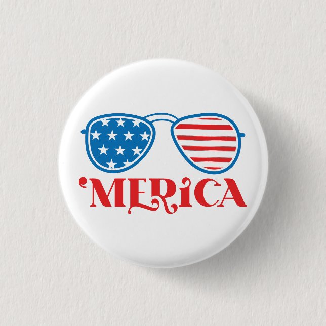 Merica 4th of July Design-32042 3 Cm Round Badge (Front)